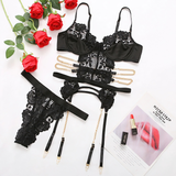 Sexy Women's Lace See Through Set of Bra and Panties / Luxury Black Ladies Underwear - EVE's SECRETS