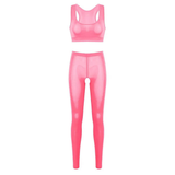 Sexy Women's leggings With Access / Erotic Deep Neck Camis / Female Role-Playing 2PC Set - EVE's SECRETS