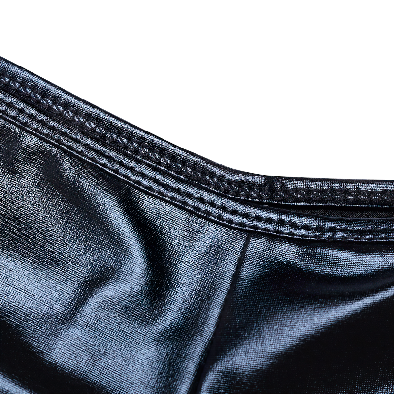 Sexy Women's Lingerie Nightclub Panties / Faux Leather Wetlook Sissy Underwear - EVE's SECRETS
