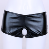 Sexy Women's Lingerie Nightclub Panties / Faux Leather Wetlook Sissy Underwear - EVE's SECRETS