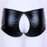 Sexy Women's Lingerie Nightclub Panties / Faux Leather Wetlook Sissy Underwear - EVE's SECRETS