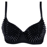 Sexy Women's Rhinestone Cover Bra with Spikes / Alternative Style Clothing - EVE's SECRETS