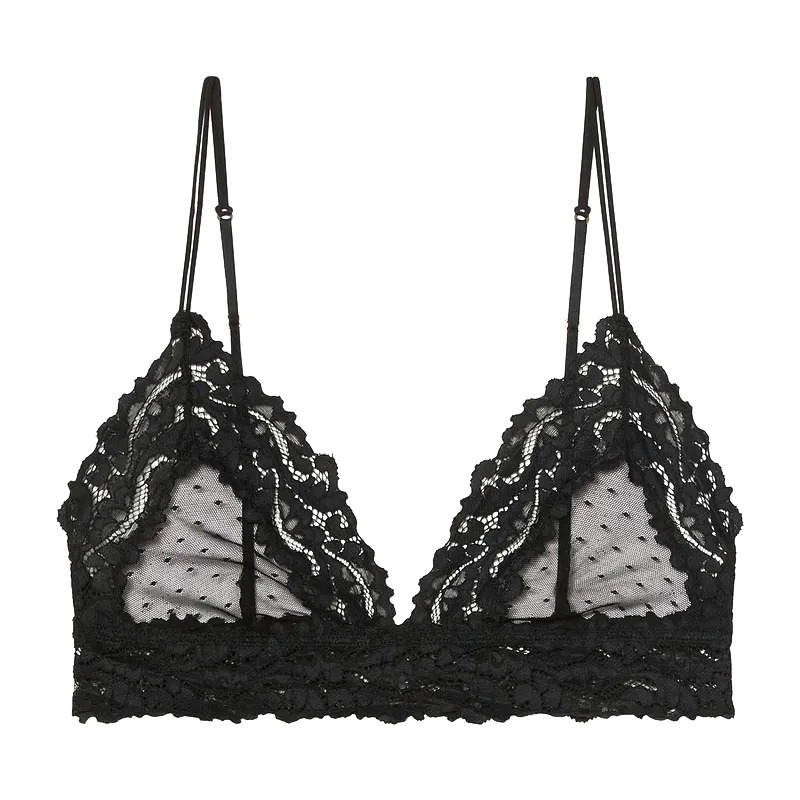 Sexy Women's Underwear / Floral Lace Wire Free Bra / Bustier Sheer Top - EVE's SECRETS