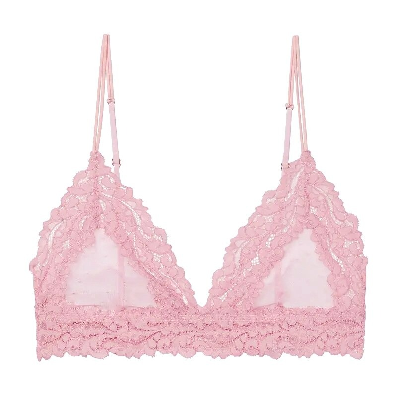 Sexy Women's Underwear / Floral Lace Wire Free Bra / Bustier Sheer Top - EVE's SECRETS