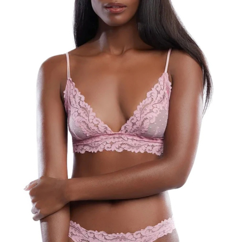 Sexy Women's Underwear / Floral Lace Wire Free Bra / Bustier Sheer Top - EVE's SECRETS