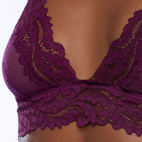 Sexy Women's Underwear / Floral Lace Wire Free Bra / Bustier Sheer Top - EVE's SECRETS