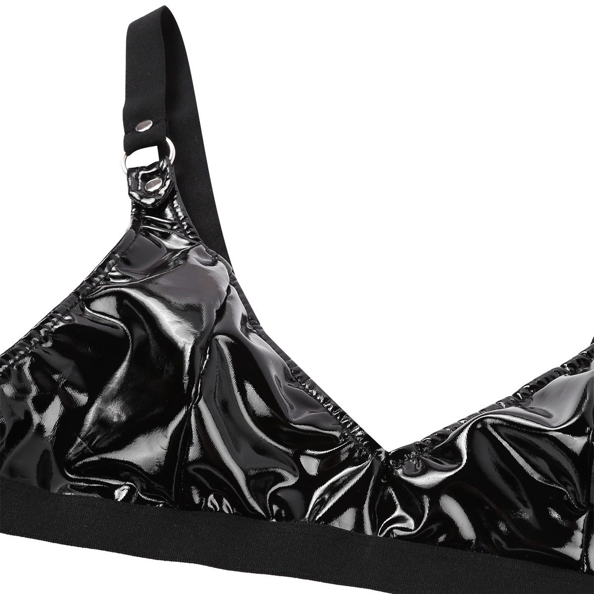 Sexy Women's Underwear Set / Fetish Rave Underwear / Elastic Straps Bra Top with Mini G-string - EVE's SECRETS