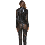 Sexy Women's Zipper Overalls / Wet Look Bodysuit / Erotic Female Role-Play Clothing - EVE's SECRETS