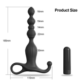 Silicone Anal Beads Sex Toys / Adult Anal Prostate Massager / Erotic Anal Vibrant Plug - EVE's SECRETS