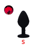 Silicone Anal Plug With G-Spot For Men And Women / Bullet Vibrator Toy / Red Stone Butt Plugs - EVE's SECRETS