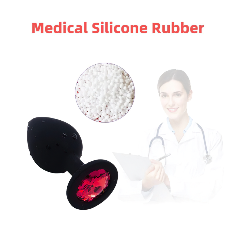 Silicone Anal Plug With G-Spot For Men And Women / Bullet Vibrator Toy / Red Stone Butt Plugs - EVE's SECRETS