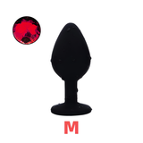 Silicone Anal Plug With G-Spot For Men And Women / Bullet Vibrator Toy / Red Stone Butt Plugs - EVE's SECRETS