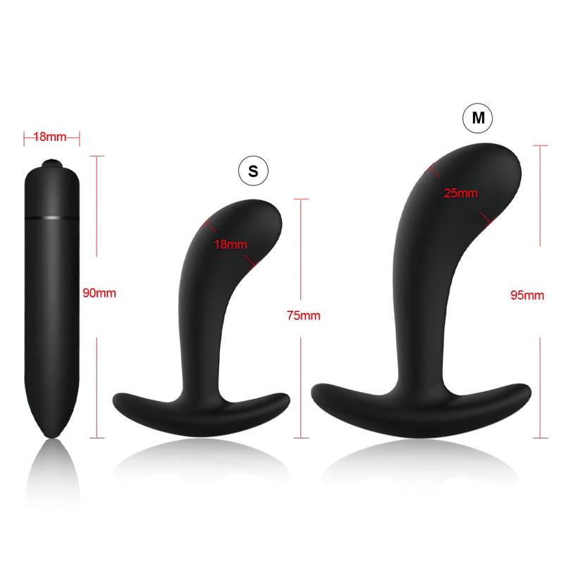 Silicone Anal Plugs For Men And Women / Bullet Dildo Vibrator / Male Prostate Massager - EVE's SECRETS