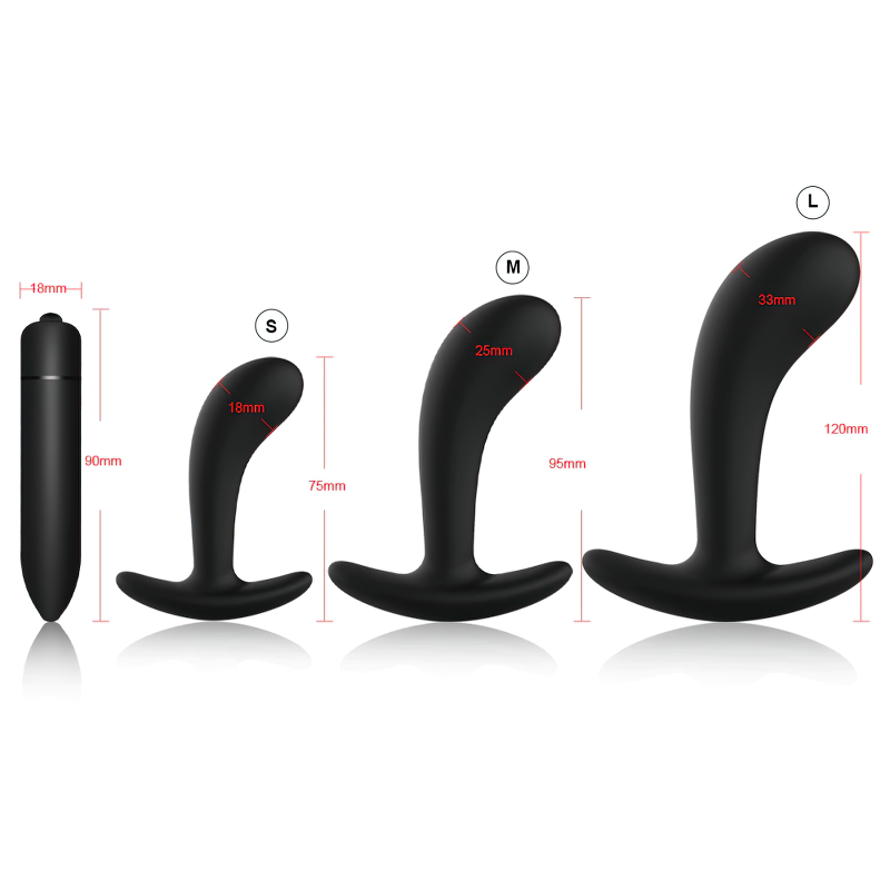 Silicone Anal Plugs For Men And Women / Bullet Dildo Vibrator / Male Prostate Massager - EVE's SECRETS