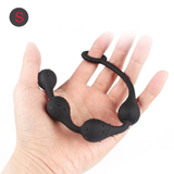 Silicone Big Anal Balls / Intimate Black Anal Beads / Sex Toys for Women & Men - EVE's SECRETS