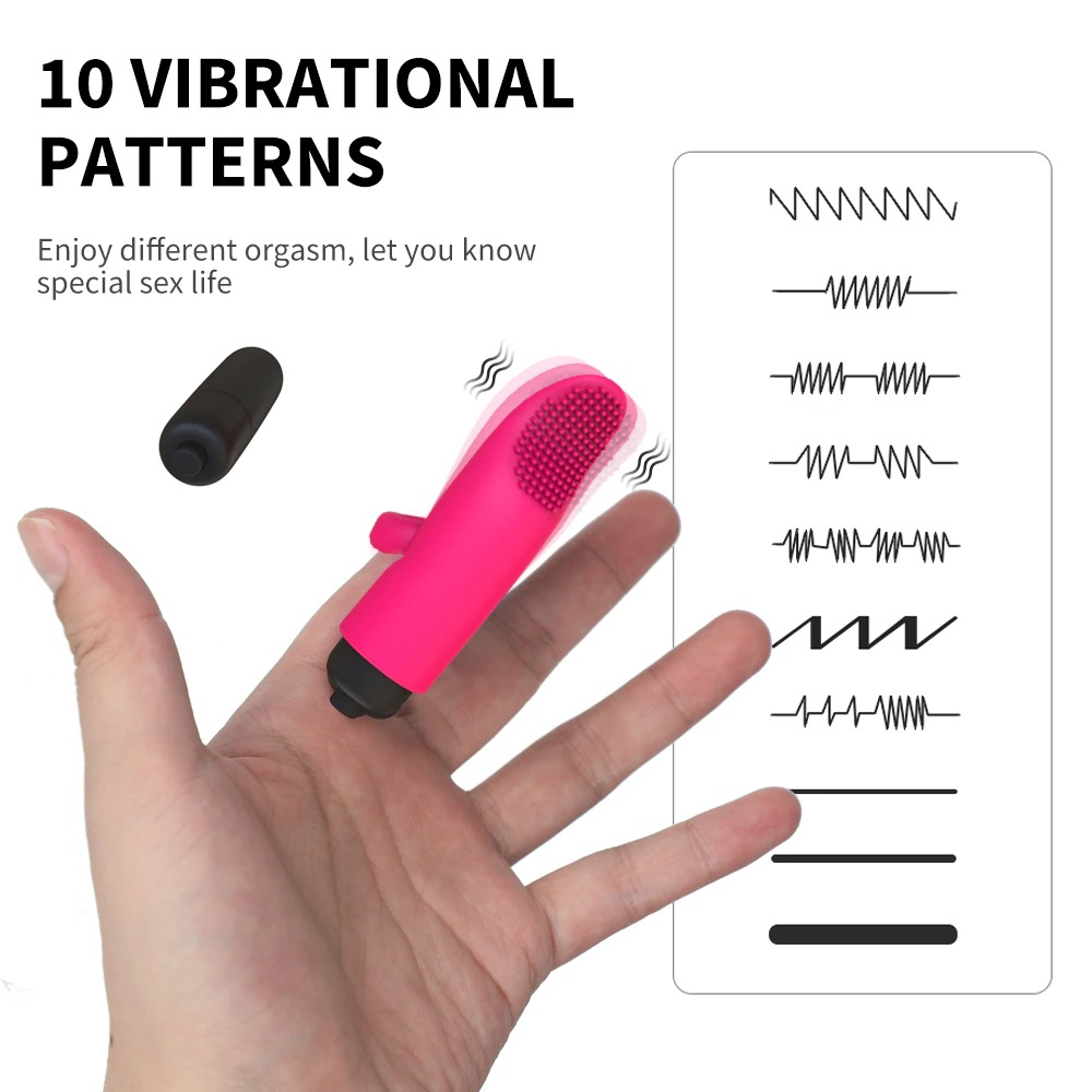 Silicone Clitoral Stimulator / Vaginal Massager Vibrator / Finger Sex Toy for Ladies - EVE's SECRETS