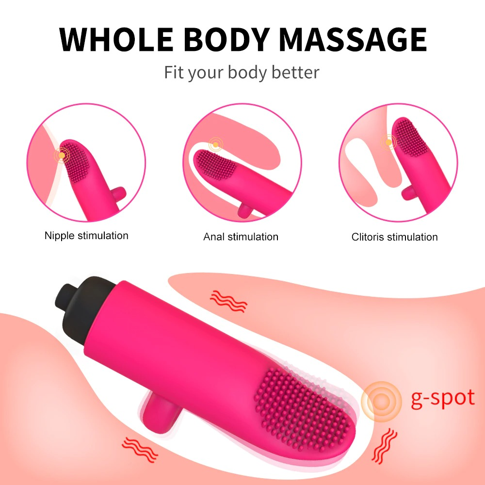 Silicone Clitoral Stimulator / Vaginal Massager Vibrator / Finger Sex Toy for Ladies - EVE's SECRETS