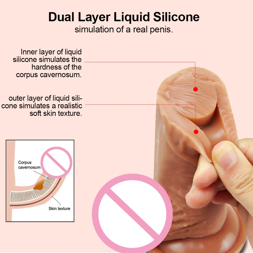 Silicone Dildo Masturbator for Women / Adult Realistic Soft Dildo Sex Toy - EVE's SECRETS