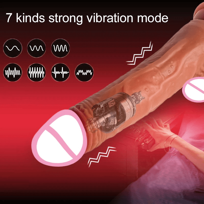 Thrusting Silicone Dildo Vibrators with Remote Control / Realistic Masturbators / Adult Sex Toys - EVE's SECRETS