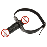 Doppelendiger Dildoknebel / Strap-on-Silikon-Penis für Paare / BDSM-Sexspielzeug