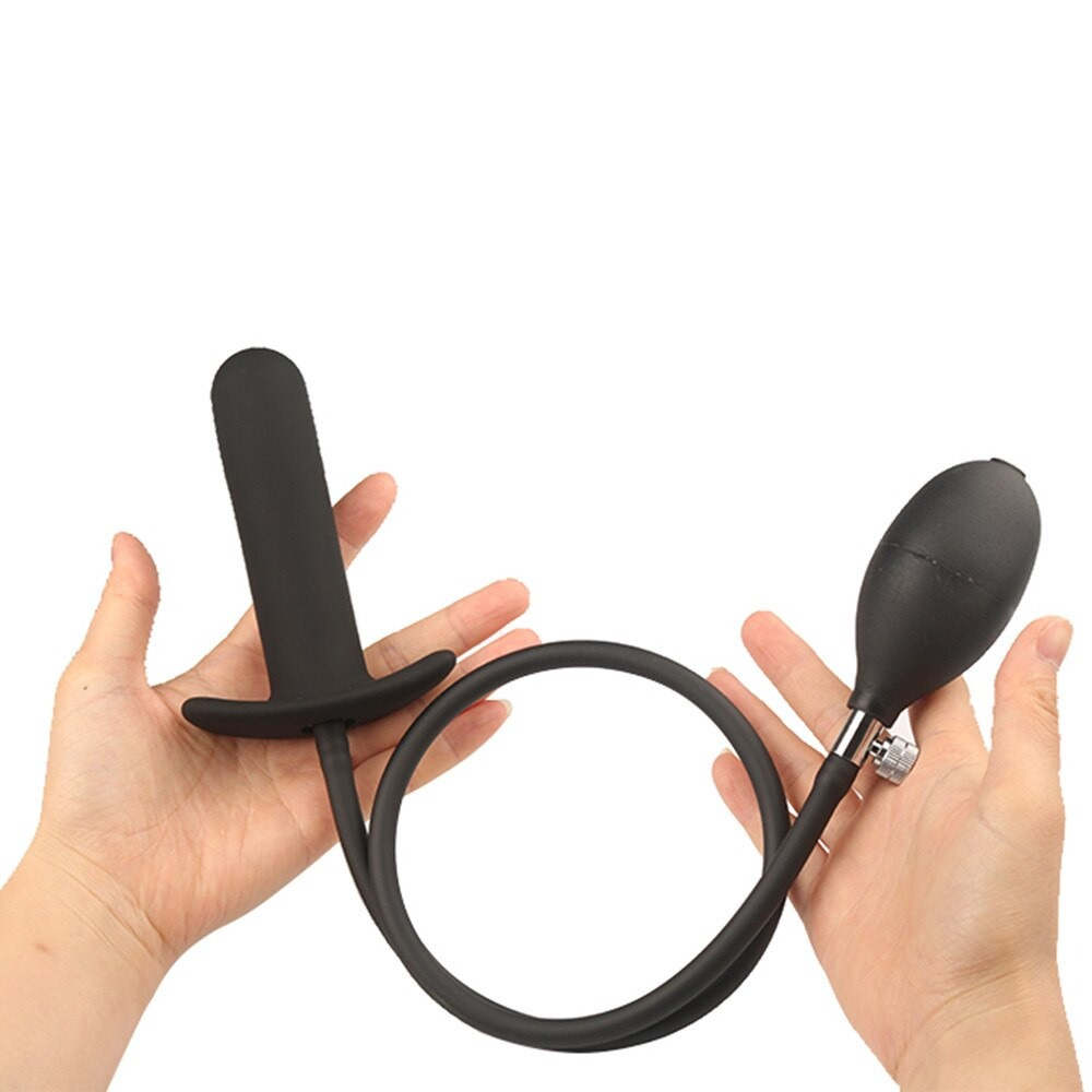 Silicone Inflatable Anal Dildo for Ladies / Adult Sex Toy Anal Douche Plug - EVE's SECRETS