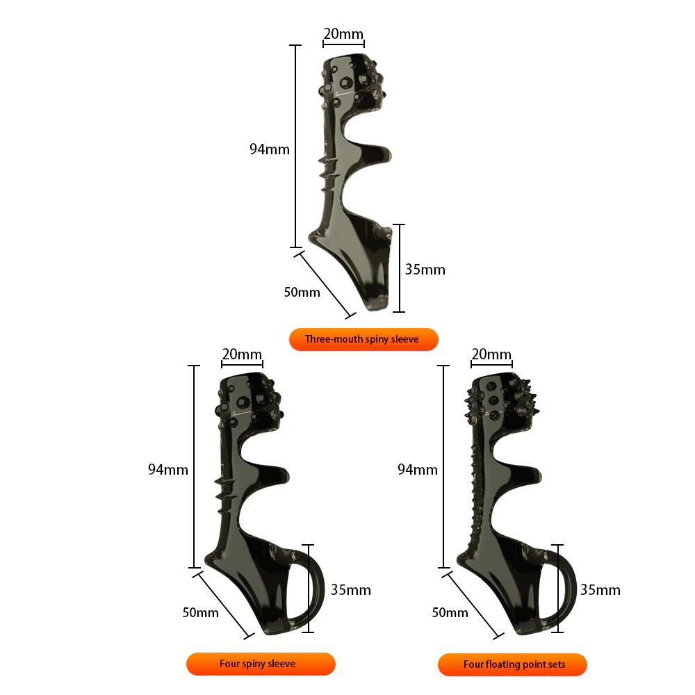 Silicone Reusable Penis Sleeves / Flexible Penis Extenders in Three Variants - EVE's SECRETS