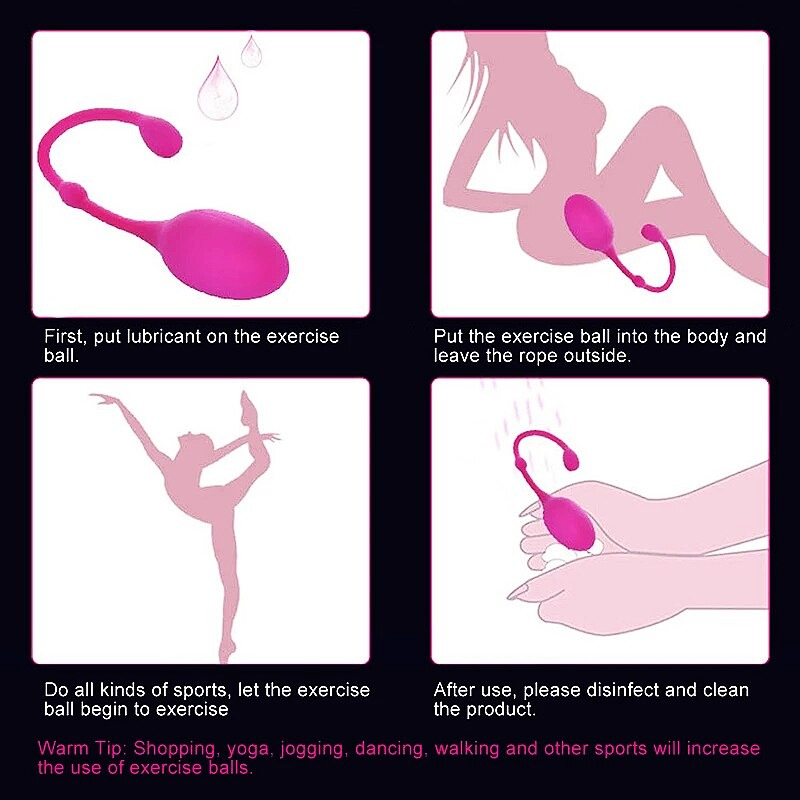 Silicone Smart Ball Vibrator Kegel Balls / 3 Step Vaginal Massage Balls / Female Sex Toys - EVE's SECRETS