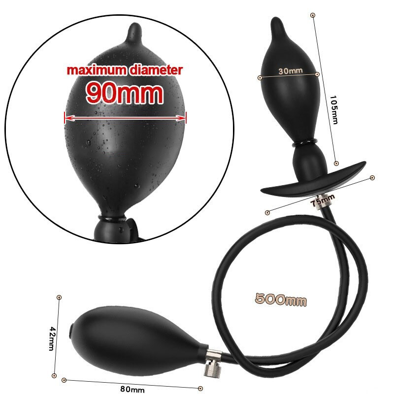 Silicone Super Large Anal Dilator / Expandable Huge Butt Plug / Dildo Pump Prostate Massager - EVE's SECRETS