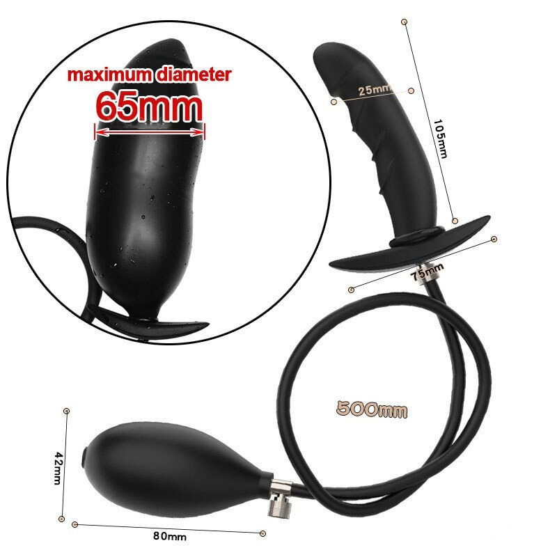 Silicone Super Large Anal Dilator / Expandable Huge Butt Plug / Dildo Pump Prostate Massager - EVE's SECRETS