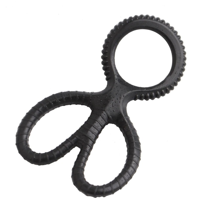 Silicone Three Ring Penis Ring for Men / Cock Ring for Remaining Erect / Adult Sex Toys - EVE's SECRETS