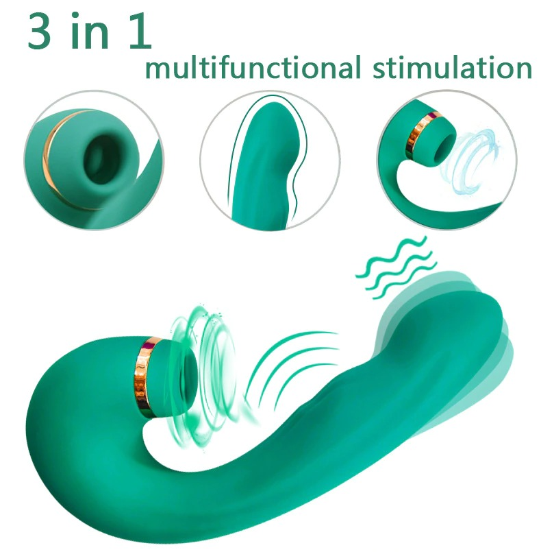 Silicone Vagina Sucking Vibrator / 10 Speed Clitoral Stimulator / Sex Toys for Women - EVE's SECRETS