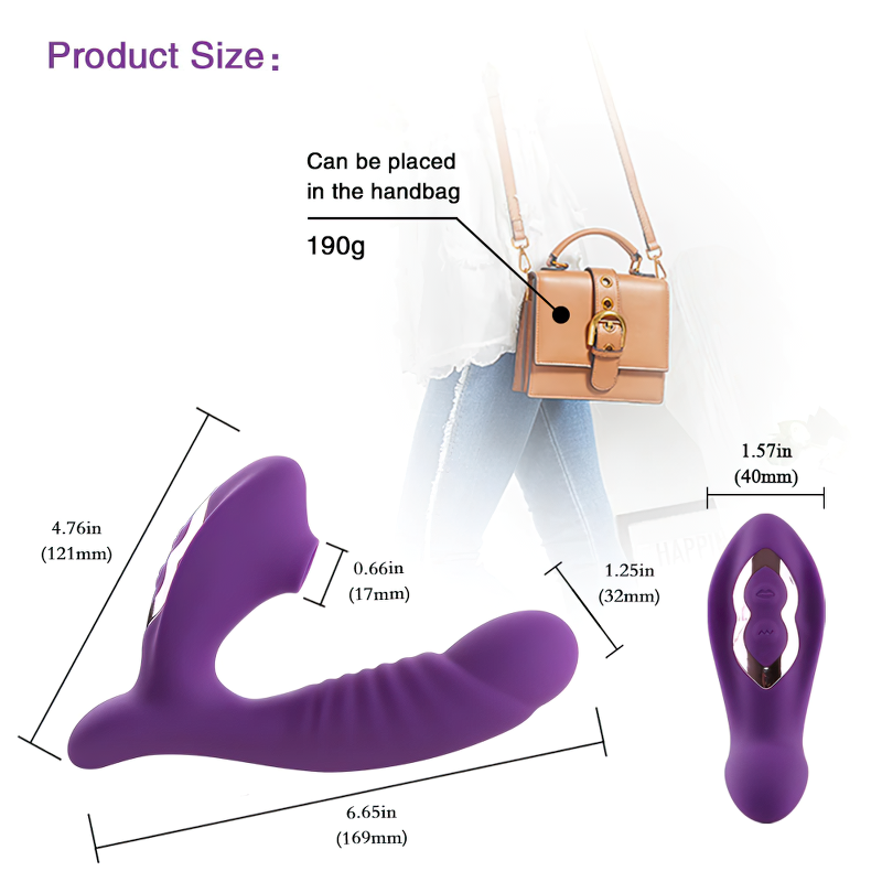 Women's Masturbation Stimulator Sex Toys / Clitoris Stimulation Sucking Vibrators - EVE's SECRETS