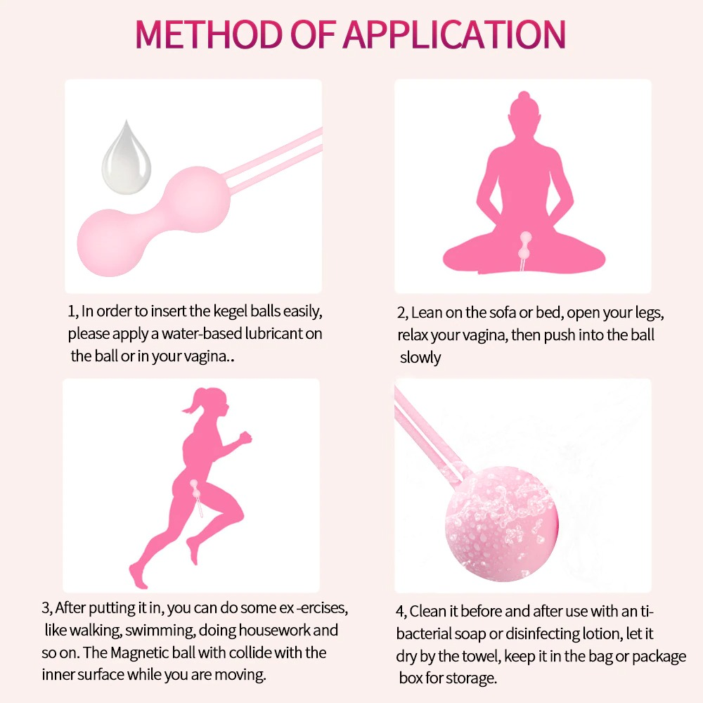 Silicone Vaginal Kegel Balls / Vagina Tighten Exerciser of Ben Wa Balls / Sex Toys for Women - EVE's SECRETS