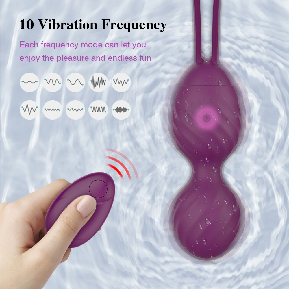 Female Wireless Vibrating Vaginal Ball / Remote Sex Toy Silicone Vibrating Eggs - EVE's SECRETS