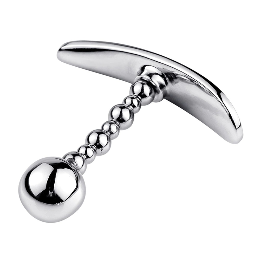 Silver Anus Sex Toys / Anal Plug With Flexible Head / Unisex Stainless Steel Masturbator - EVE's SECRETS