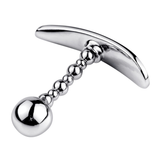 Silver Anus Sex Toys / Anal Plug With Flexible Head / Unisex Stainless Steel Masturbator - EVE's SECRETS
