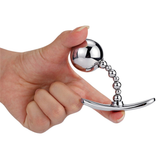 Silver Anus Sex Toys / Anal Plug With Flexible Head / Unisex Stainless Steel Masturbator - EVE's SECRETS