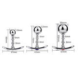 Silver Anus Sex Toys / Anal Plug With Flexible Head / Unisex Stainless Steel Masturbator - EVE's SECRETS