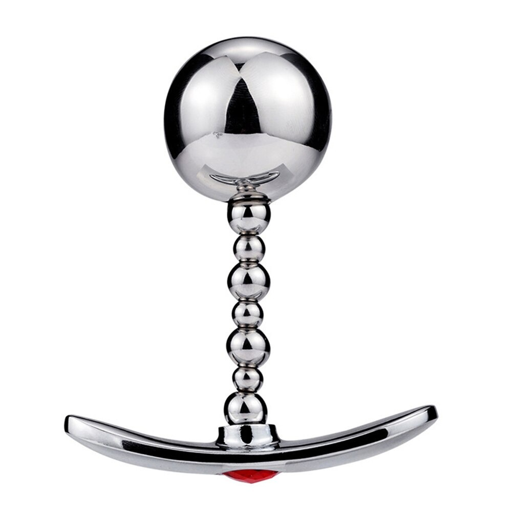 Silver Anus Sex Toys / Anal Plug With Flexible Head / Unisex Stainless Steel Masturbator - EVE's SECRETS