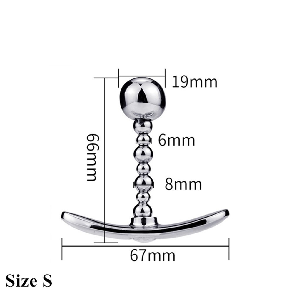 Silver Anus Sex Toys / Anal Plug With Flexible Head / Unisex Stainless Steel Masturbator - EVE's SECRETS