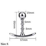 Silver Anus Sex Toys / Anal Plug With Flexible Head / Unisex Stainless Steel Masturbator - EVE's SECRETS