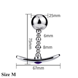 Silver Anus Sex Toys / Anal Plug With Flexible Head / Unisex Stainless Steel Masturbator - EVE's SECRETS