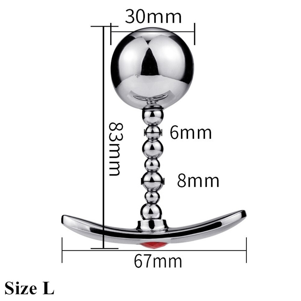 Silver Anus Sex Toys / Anal Plug With Flexible Head / Unisex Stainless Steel Masturbator - EVE's SECRETS