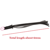 Simulation Silicone Dildo with PU Leather Whip / Vaginal Masturbator / Anal Massage Plug - EVE's SECRETS