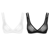 Sleeveless See-Through Women's Lingerie / Wire-free Mesh Bra / Breathable Seamless Top for Female - EVE's SECRETS