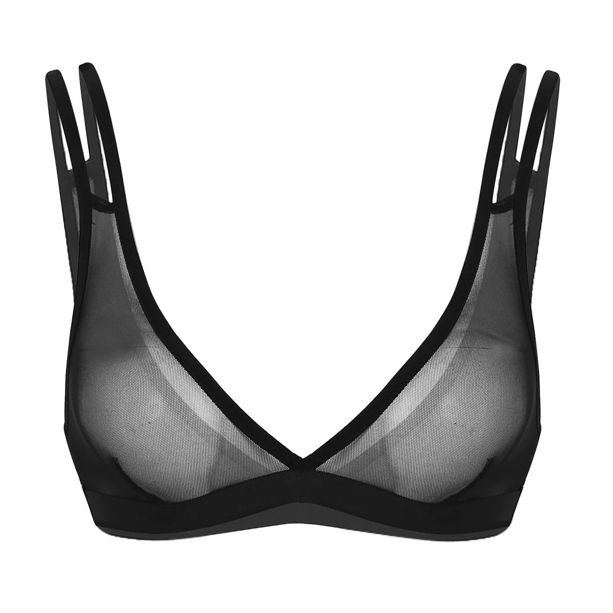 Sleeveless See-Through Women's Lingerie / Wire-free Mesh Bra / Breathable Seamless Top for Female - EVE's SECRETS