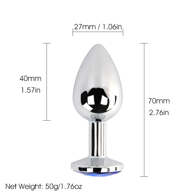 Small Metal Anal Plug / Stainless Steel Anal Toy / Men's and Women's Sex Products - EVE's SECRETS