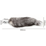 Smooth Touch Anal Plug for Men & Women / Stainless Steel Sex Toy Fox Tail - EVE's SECRETS