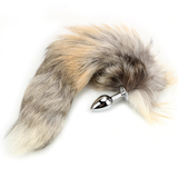 Smooth Touch Anal Plug for Men & Women / Stainless Steel Sex Toy Fox Tail - EVE's SECRETS