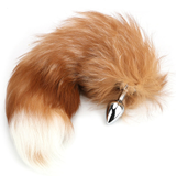 Smooth Touch Anal Plug for Men & Women / Stainless Steel Sex Toy Fox Tail - EVE's SECRETS